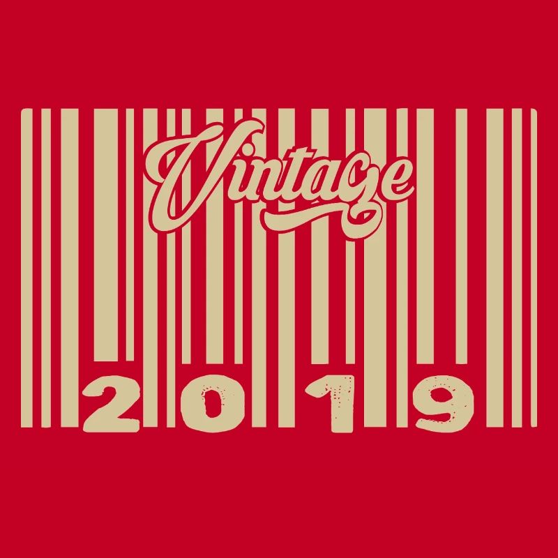 vintage 2019 Code barre 2019: Année 2025.