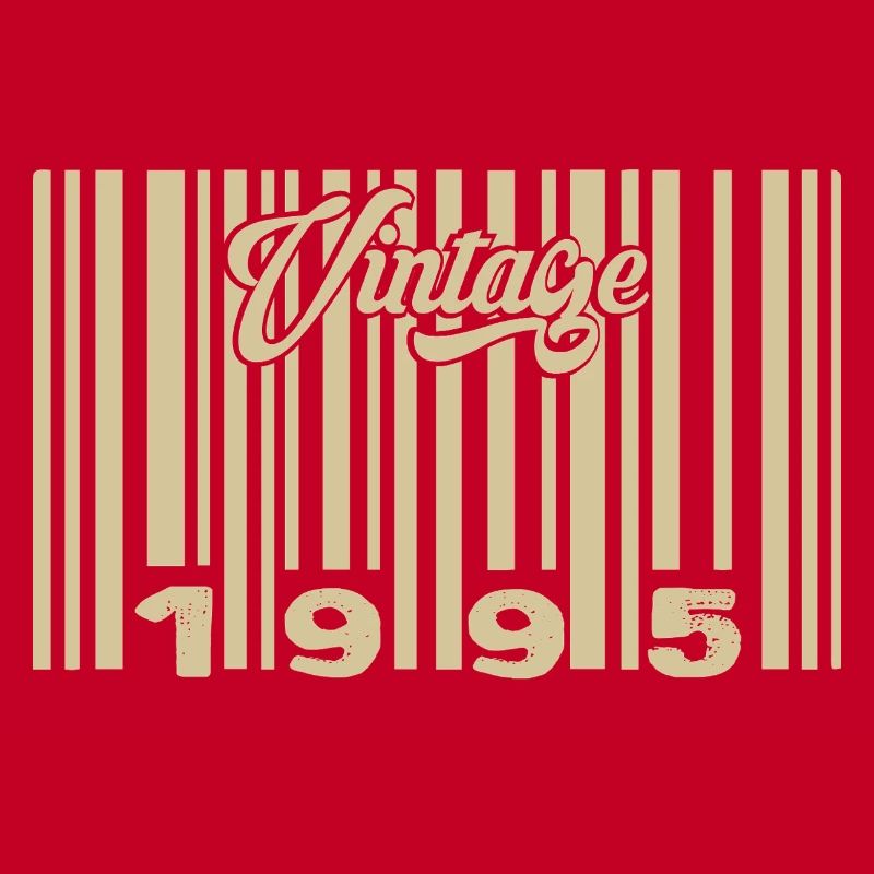 vintage 1995 Code barre 1995: Année 2025.