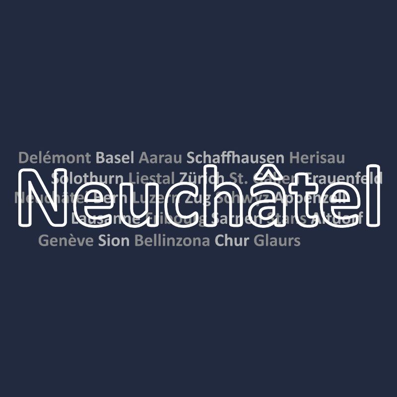 Schweizer Städte Neuchatel