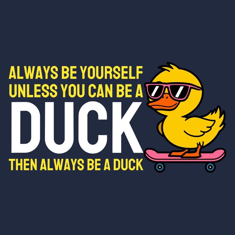 Sei immer du selbst, es sei denn, du kannst eine Ente sein Ente