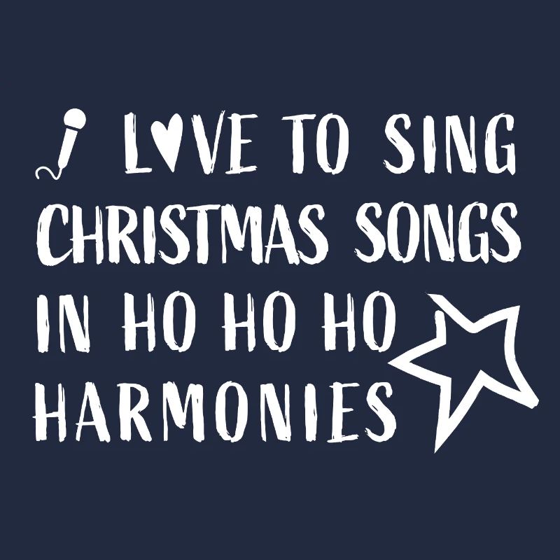 J’adore chanter des chansons de Noël dans des harmonies Hohoho