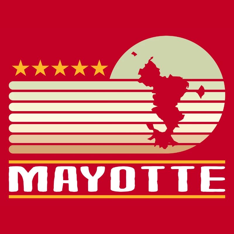 idee cadeau design graphique carte de Mayotte 976