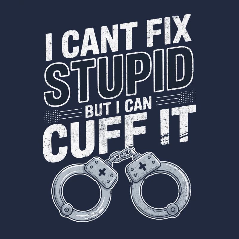 I cant fix stupid but i can cuff it