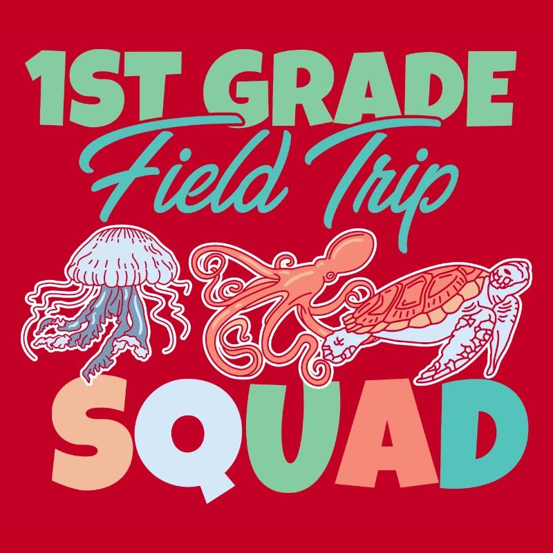 1st Grade Field Trip Squad Fun Sea Creatures