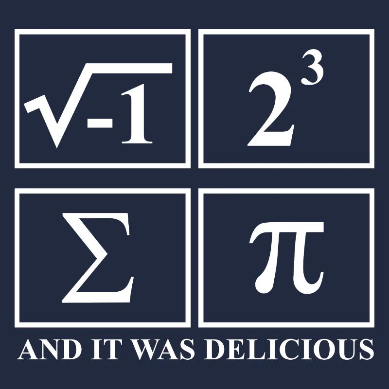 I Ate Some Pie and It Was Delicious Math Pun Pi