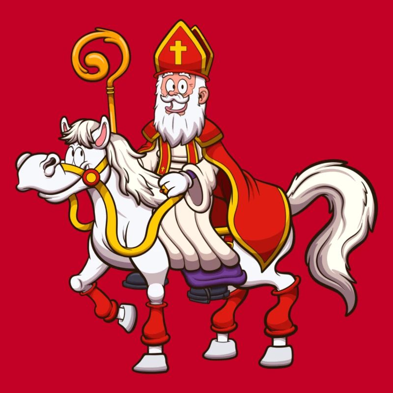 Saint Nicolas à cheval