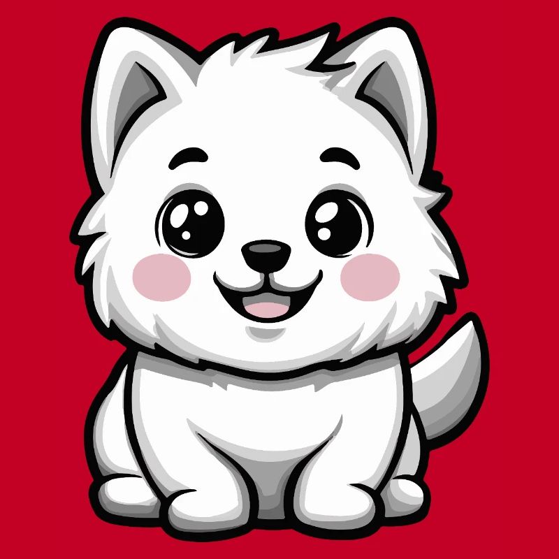 Chien Samoyède Mignon