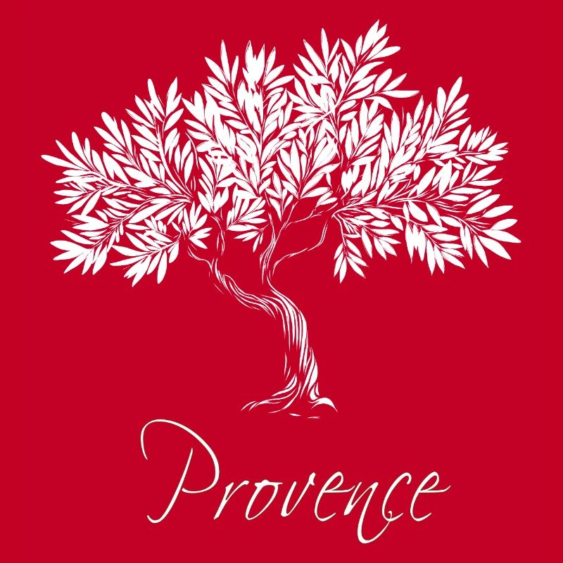 Provence white Mediterranean olive tree, chic