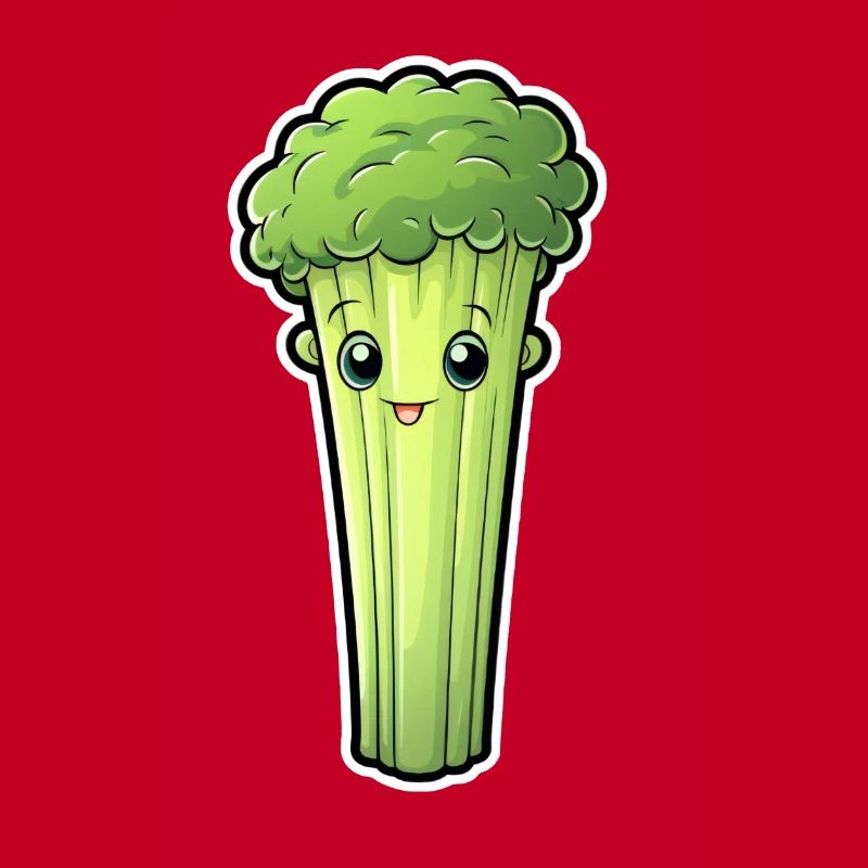 Staudensellerie oder Stangensellerie Kawaii