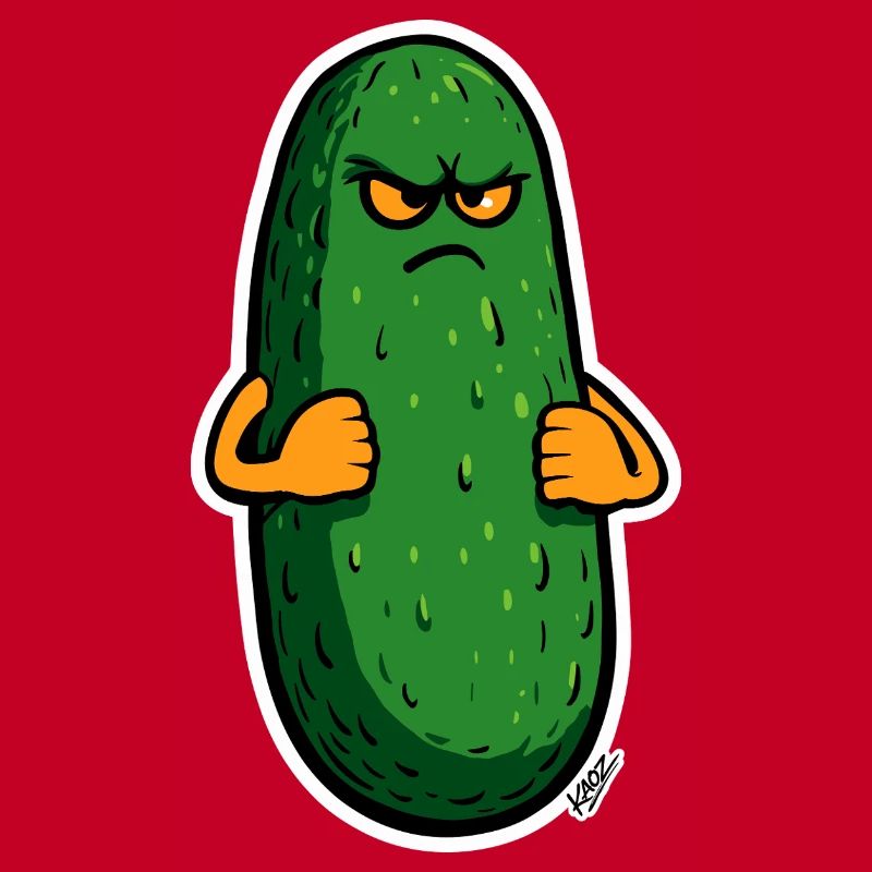 Grumpy Pickle Maskottchen