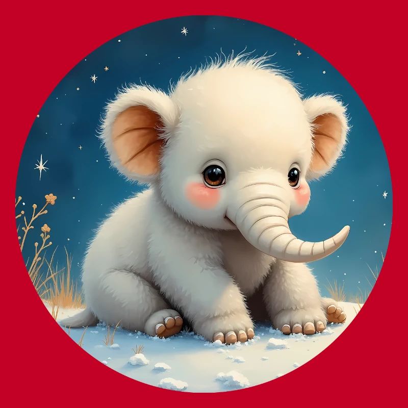 Bébé Éléphant sur le Sable