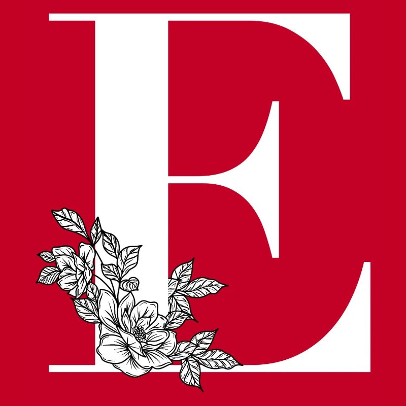 Lettre E Fleur