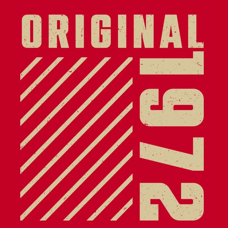 Original 1972 Authentic 1972 Vintage Bursdag