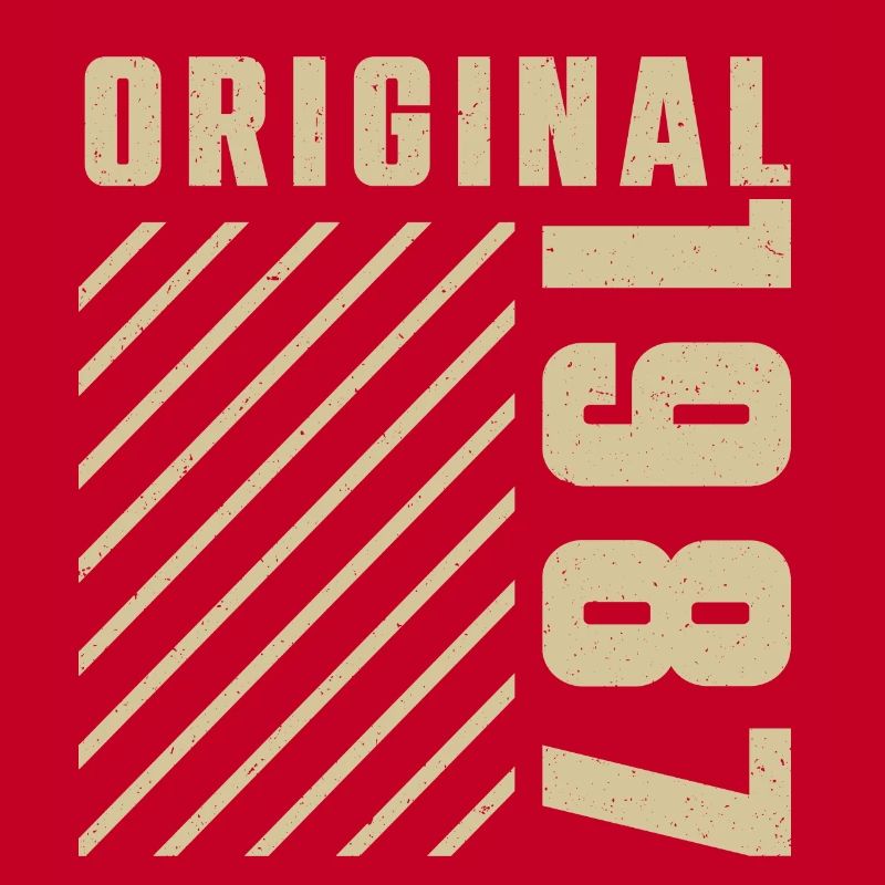 Original 1987 Authentic 1987 Vintage Bursdag