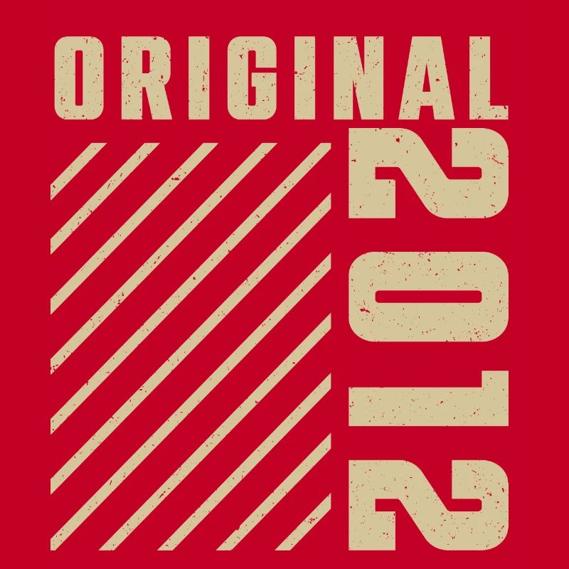 Original 2012 Authentic 2012 Vintage Bursdag