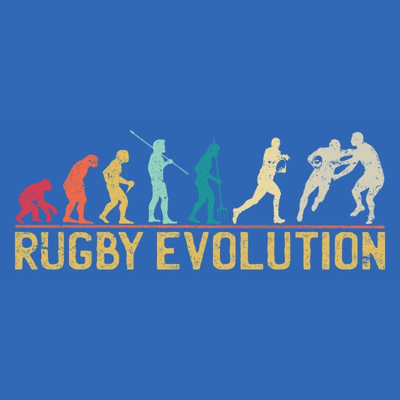 Rugby Evolution Silhouette Design