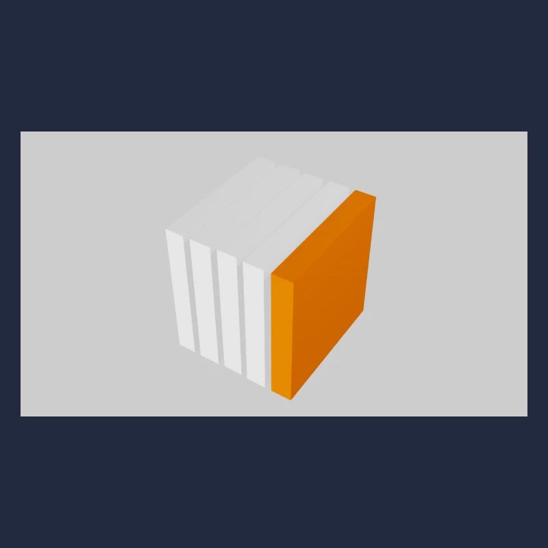 Cube à fendre orange