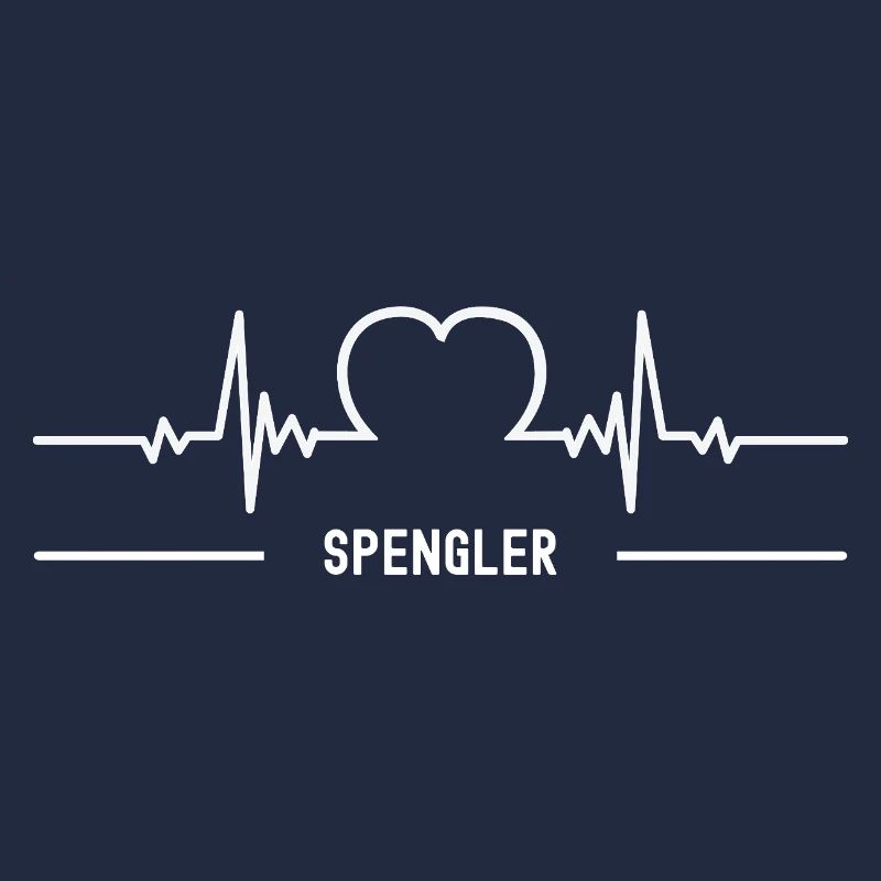 Spengler Herzschlag Herz Klempner Beruf Blechner