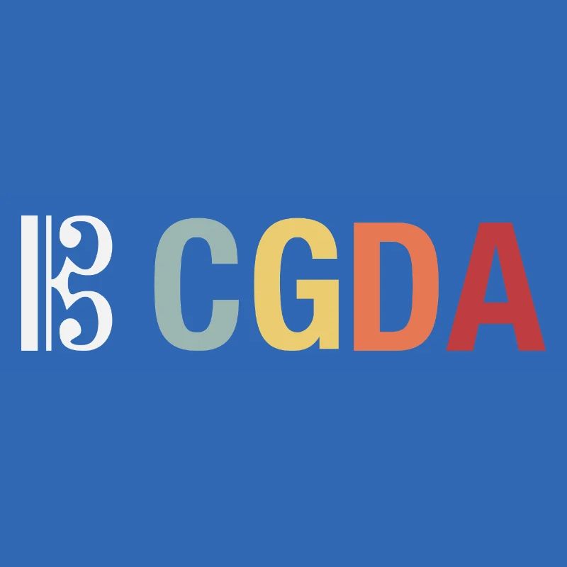 CGDA viola tuning string musician retro