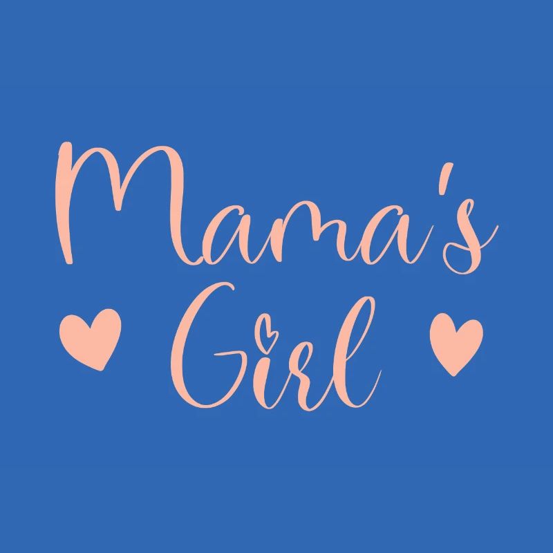 Fille de Maman Script Rose