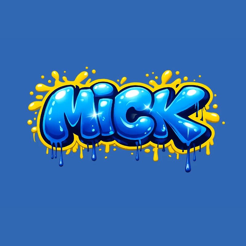 MICK GRAFFITI NAME FOR PERFECT GIFT PRINTABLE 