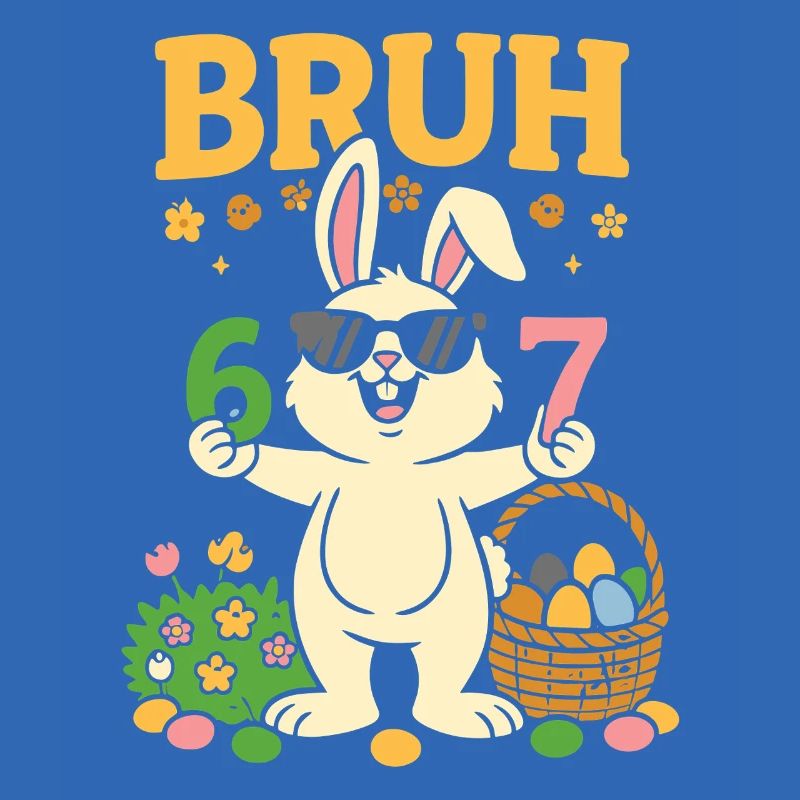 Bruh Cool Easter Bunny 67