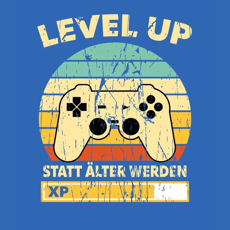Level Up Retro Controller XP Geburtstag