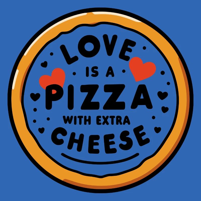 Liebe ist eine Pizza mit extra Käse