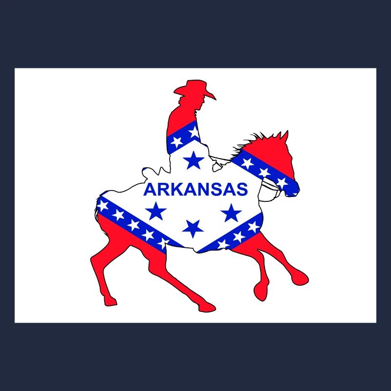 Cowboy drapeau de l’État de l’Arkansas