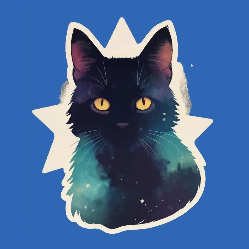 Chat dans les étoiles