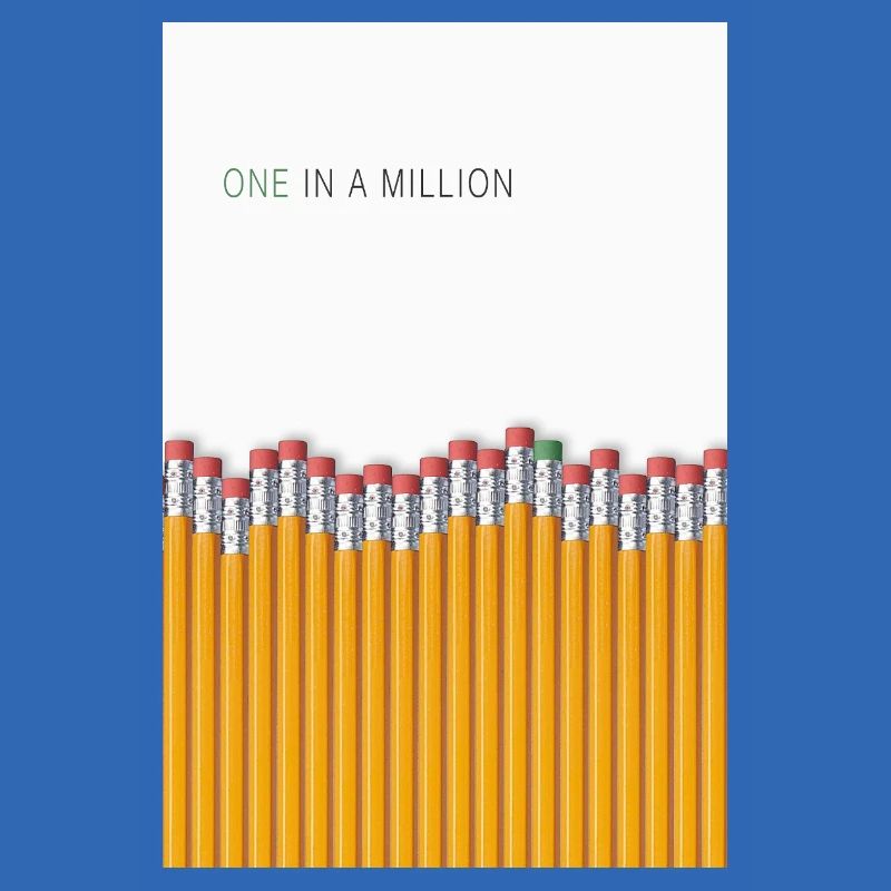 Design unique unique à déclaration unique sur un million