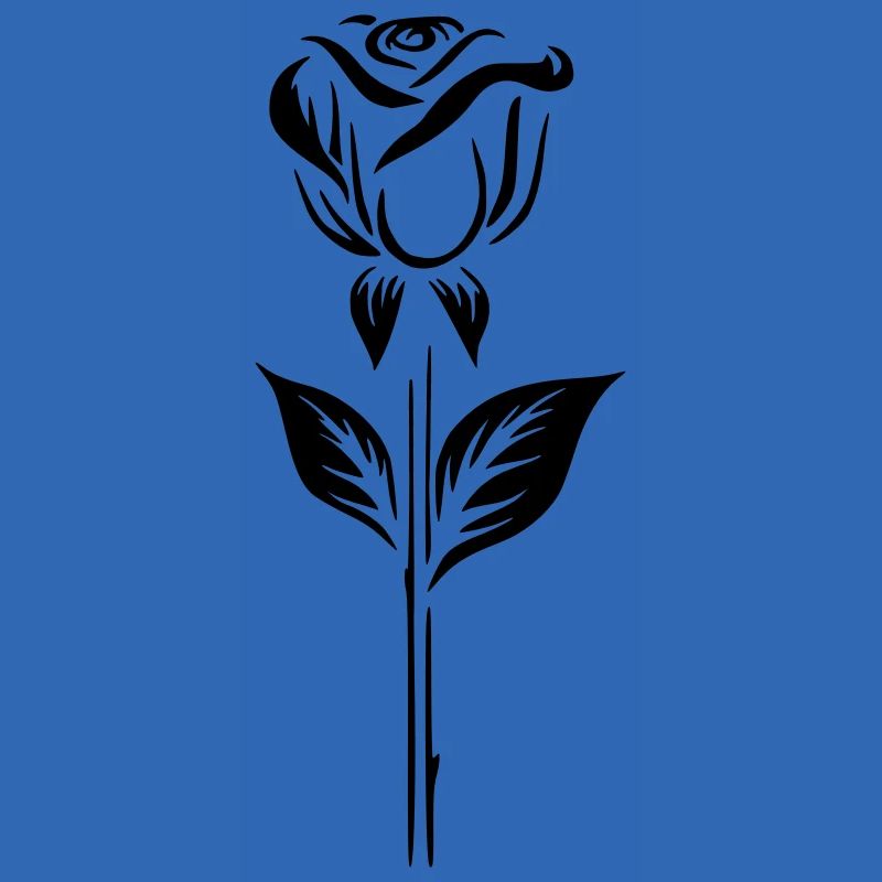 Simple rose logo design
