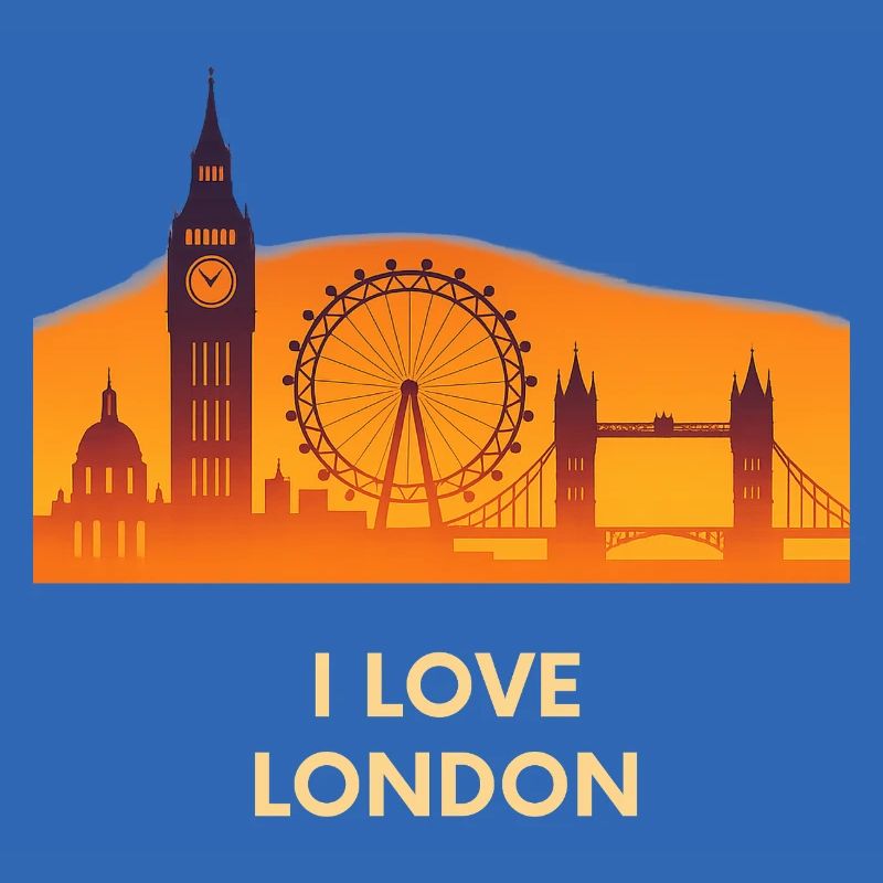 J’adore le Skyline de Londres Coucher de soleil