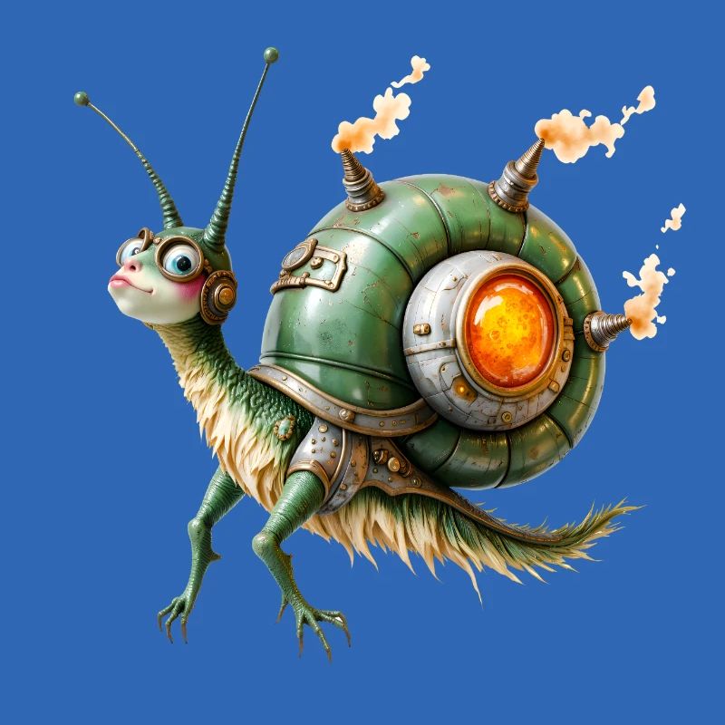 Réacteur d’escargot steampunk