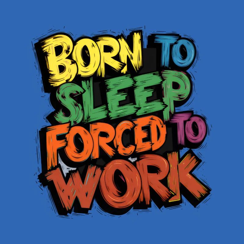 Né pour dormir, forcé de travailler