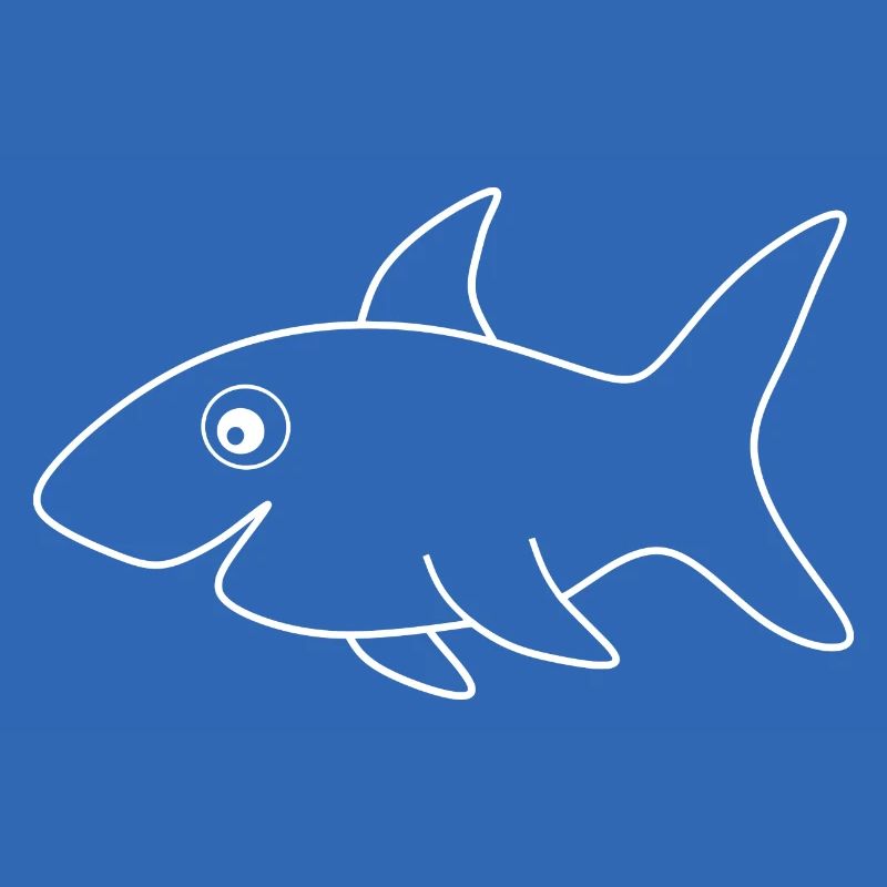 Requin blanc Poisson blanc comique