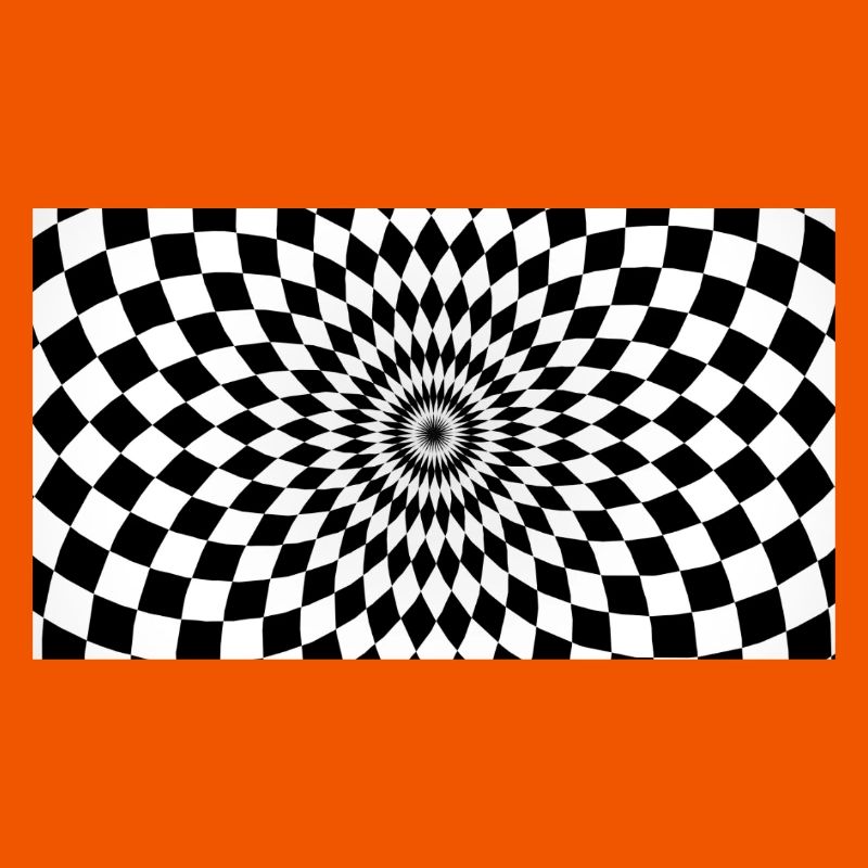 Optical Vortex Checker Illusion