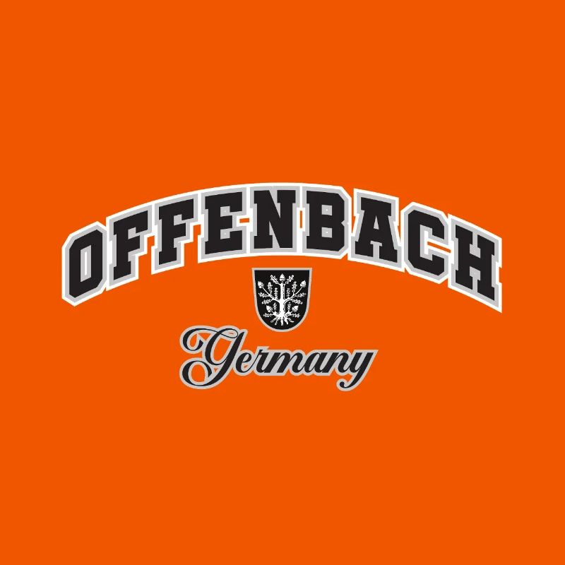 Offenbach Germany Crest Typography
