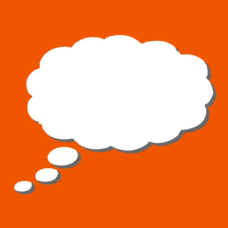 Nuage de pensée, Thinkbubble. Pour personnaliser