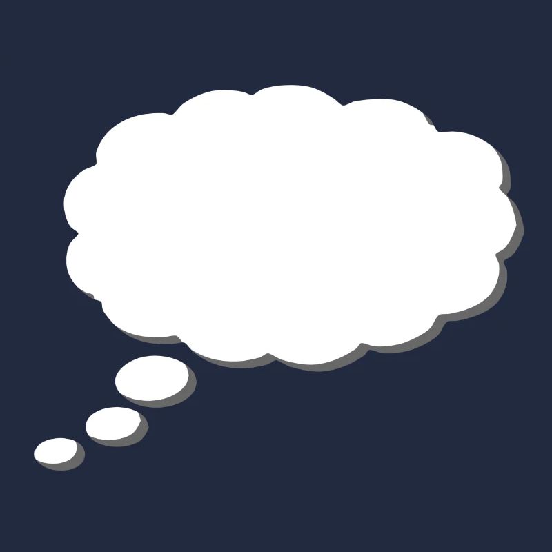 Nuage de pensée, Thinkbubble. Pour personnaliser