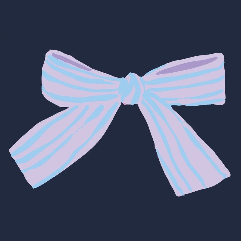 Pastel Bow Blue-Purple
