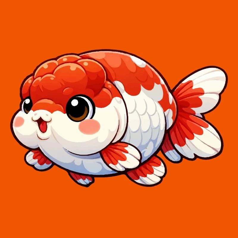 Design du poisson rouge Rnachu