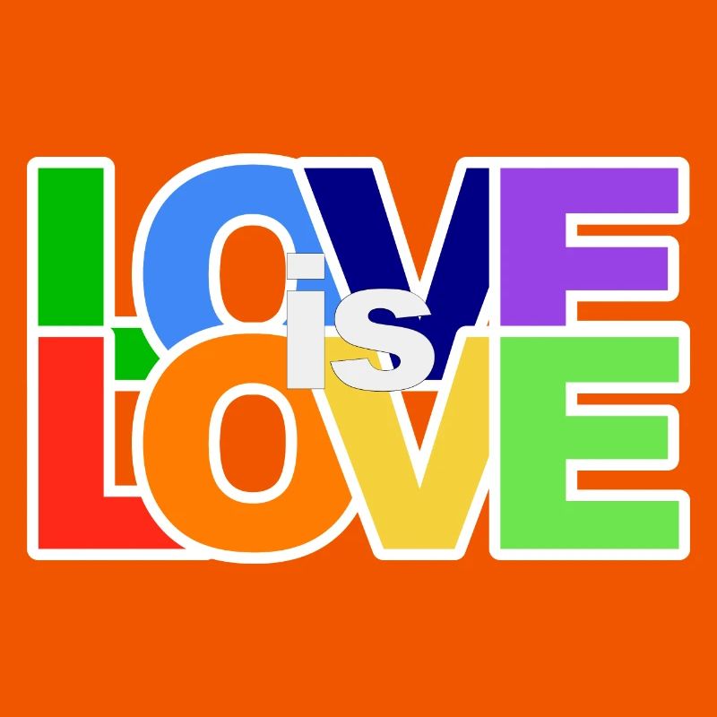 Farbenfrohes Love-Statement