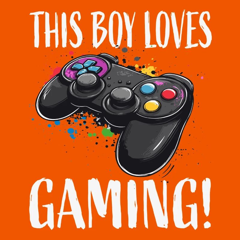 Junge liebt Gaming Controller