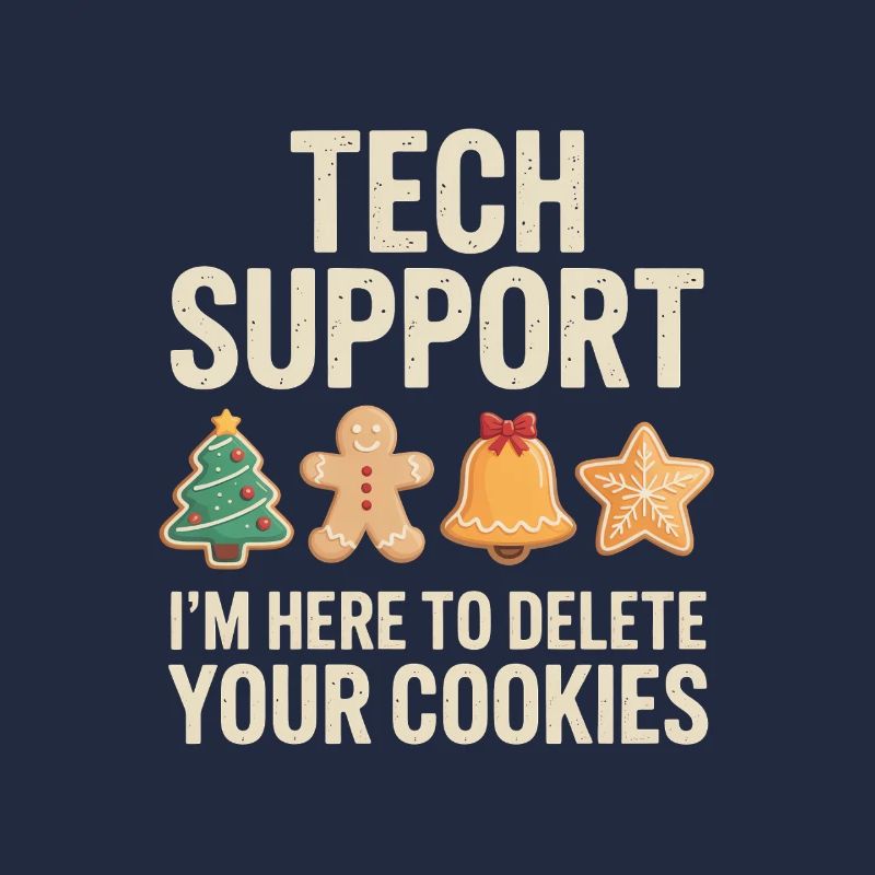Tech Support Cookies Meme Tee
