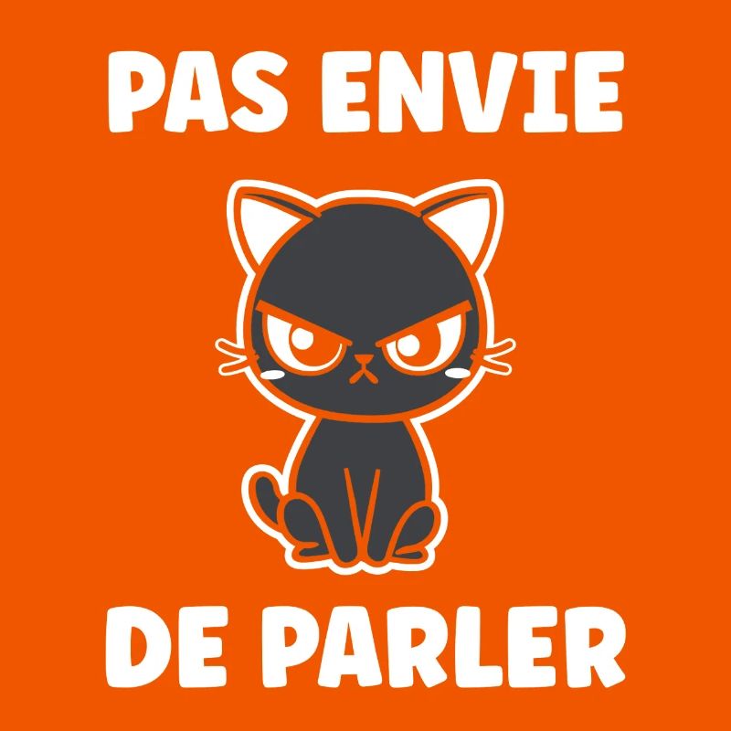 Chat grognon pas envie de parler