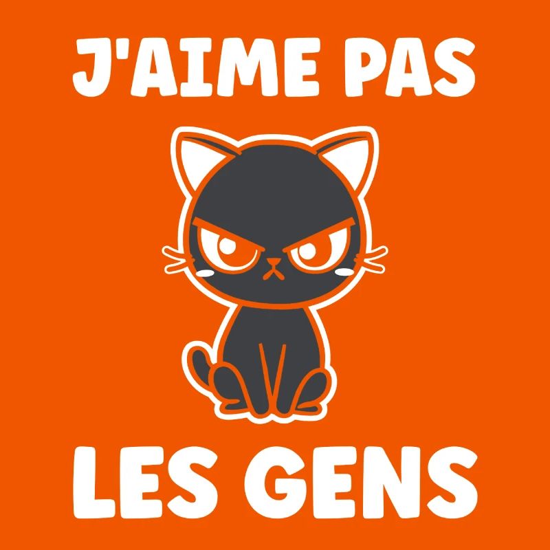 Chat grognon J'aime pas les gens