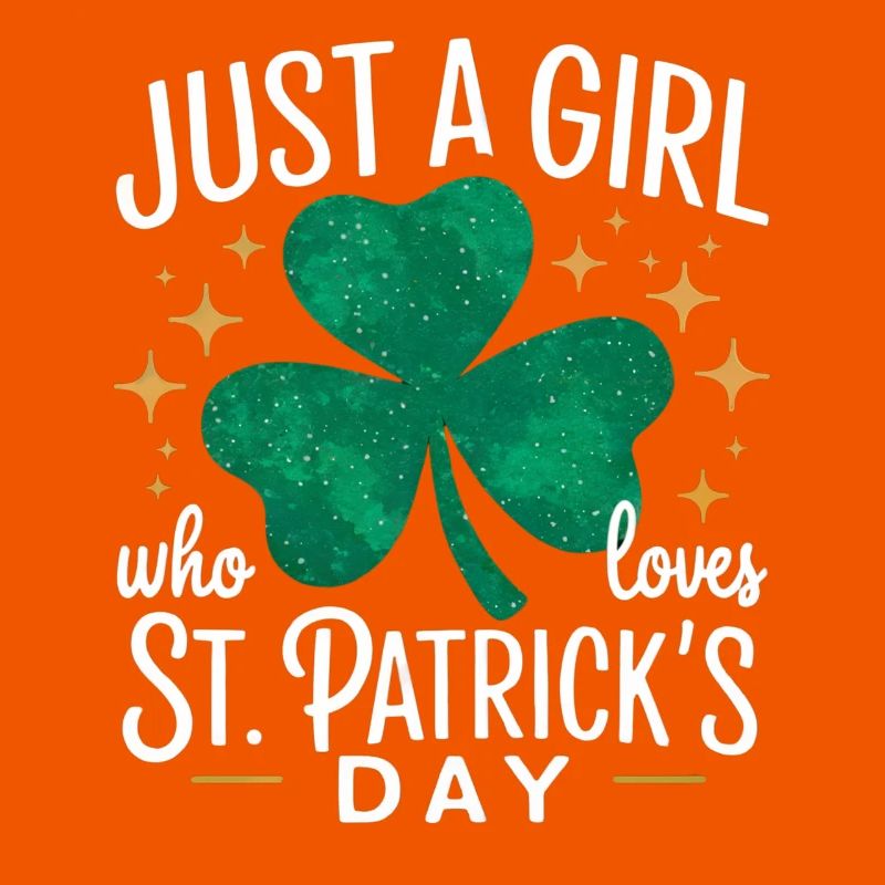 Nur ein Mädchen liebt St. Patrick's Day