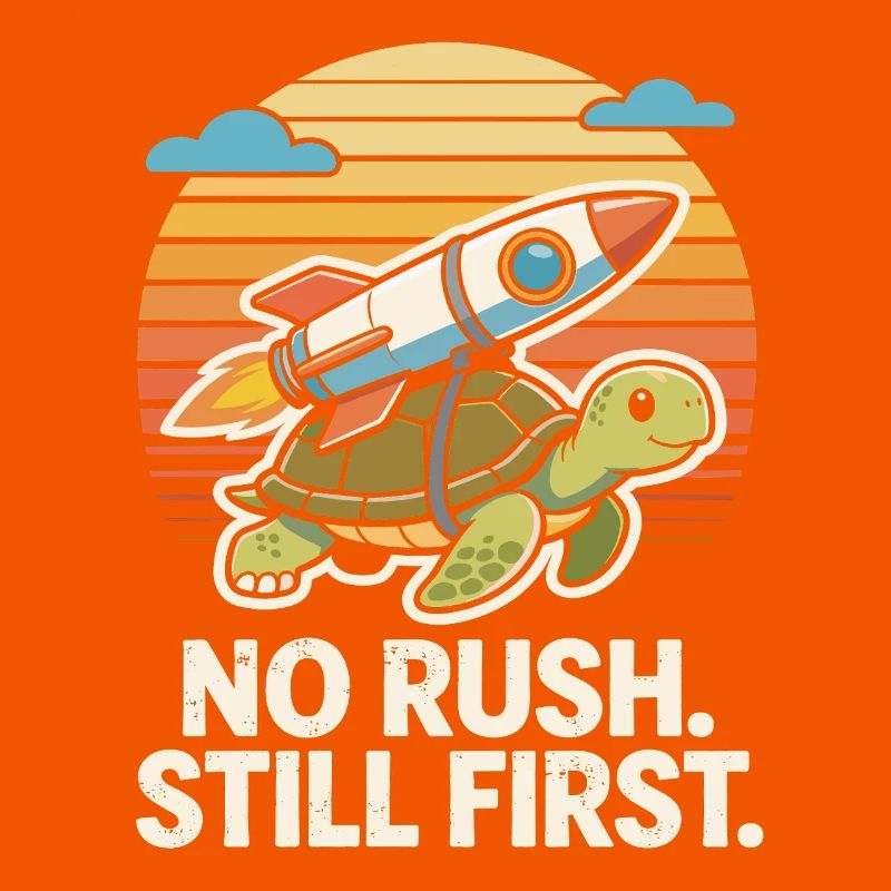 Keine Eile, immer noch das erste lustige Turtle Rocket Retro