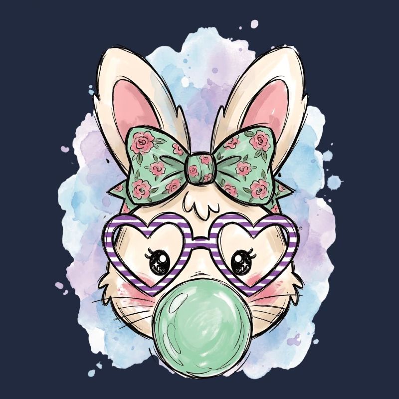 Bunny Wearing Glasses Bubble Gum Rabbit